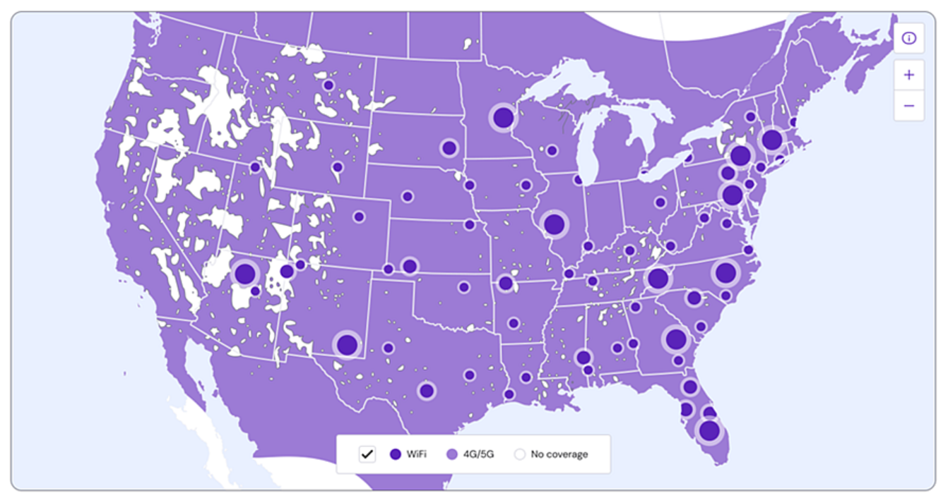 Xfinity Coverage Map of Mobile